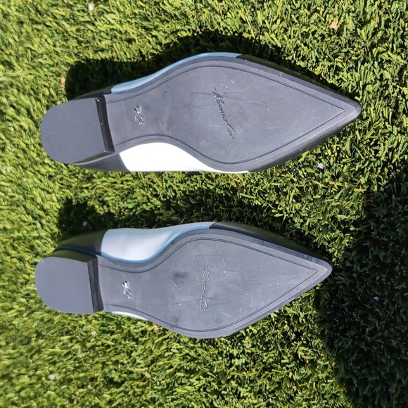 NWOB Kenneth Cole Mulberry Pointed Toe Color Block Black and White Ballet Flats - Picture 6 of 11